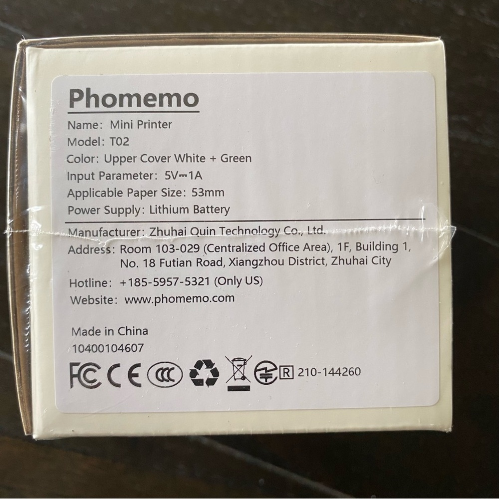NIB Phomemo Mini Sticker Label Printer Green T02 - Picture 5 of 6